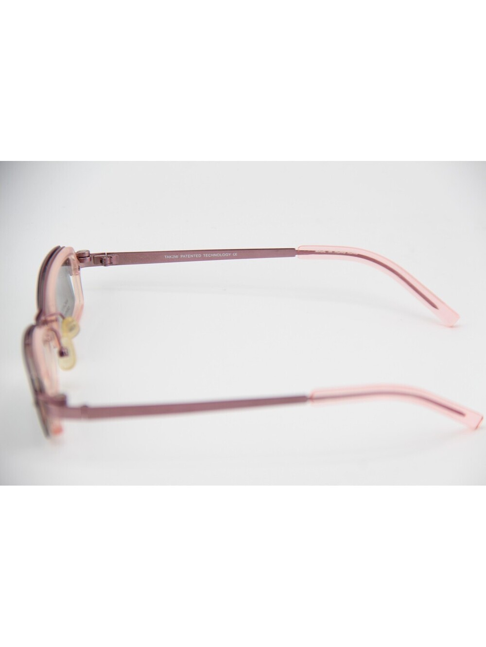 Tak2Mi T9570 Pink W Clips Authentic Eyeglasses 47-19-135 - Picture 4 of 5
